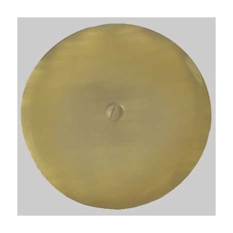 PIATTELLO CHIUSO CON VITE BRONZATO  mm 150     MADE IN ITALY