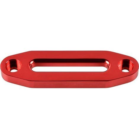 Guide de corde en aluminium pour treuil – dispositif anti-enchevêtrement, guide de défilement de câble 152 mm (entre-axes), couleur rouge – 1 pièce-lsw (1/2)