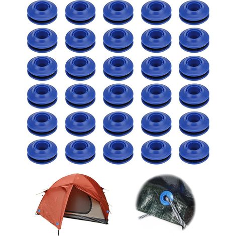 oeillet pour bache oeillets pour baches Ensemble d'oeillets en Plastique 30 pièces Œillets Bleus pour Bâches Oeillets Plastique Bâche 27x27x10 mm Œillet de Bâche Auto Bloquants en Plastique (1/5)