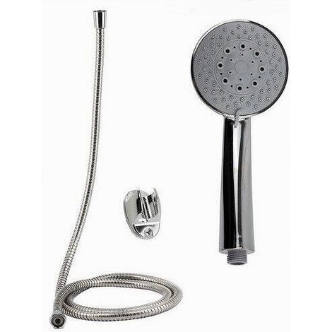 Trade Shop - DOCCETTA MULTIGETTO DOCCINO SOFFIONE DOCCIA LACCIO 1.8MT STAFF BAGNO 69053 - (1/2)