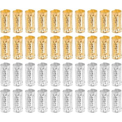 Anneaux à cheveux en fer argenté, compatibles avec la décoration, résistants et durables, faciles à manipuler, lot de 200. (1/5)