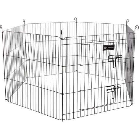 Enclos Zippo noir ø 120 × hauteur 60 cm pour lapin - Flamingo (1/5)