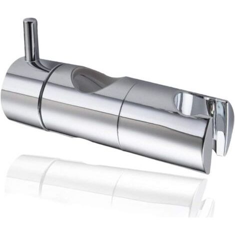 22mm shower head support – 360° rotation – Suction cup wall mounting – Bright chrome ABS plastic – Compatible with standard hand showers (1/5)