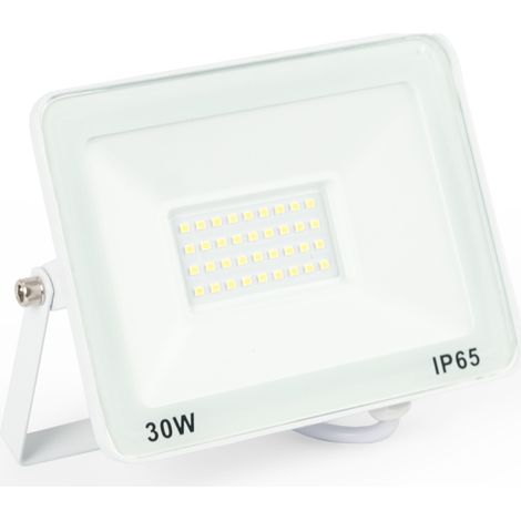 Barcelona Led – Projecteur LED extérieur 30W – 95lm/W – IP65 étanche – Blanc chaud 3000K – Montage réglable 180° – Angle d'ouverture 120°
