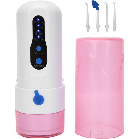 Brosse à dents hydrojet portable sans fil, irrigateur dentaire rechargeable USB, nettoyeur buccal à pression d'eau, appareil de soin dentaire nomade (1/5)