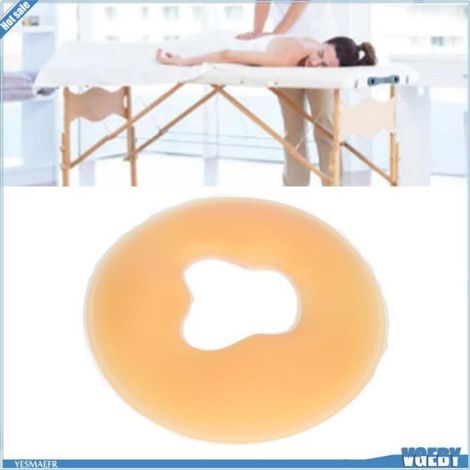 Ashata Oreiller de spa pour le visage en silicone Oreiller de Massage de Visage en Silicone Respirant Doux Coussin beaute anti-age (1/5)