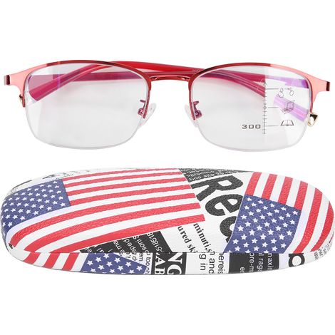 Lunettes de lecture unisexe +400 monture métal anti-lumière bleue pour hommes femmes seniors (1/5)