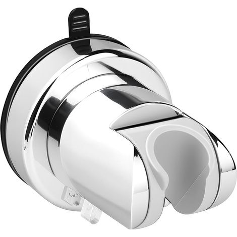 1 Pièces Support de Pommeau de Douche, ABS Support Pommeau de Douche Ventouse avec de Bain Shower Head Holder(Argenté) (1/5)