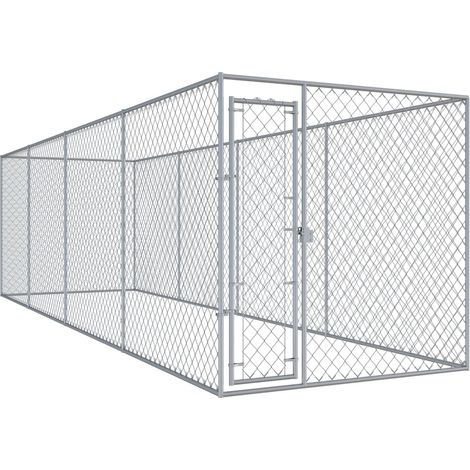vidaXL Recinzione per Cani da Esterno 760x192x185 cm