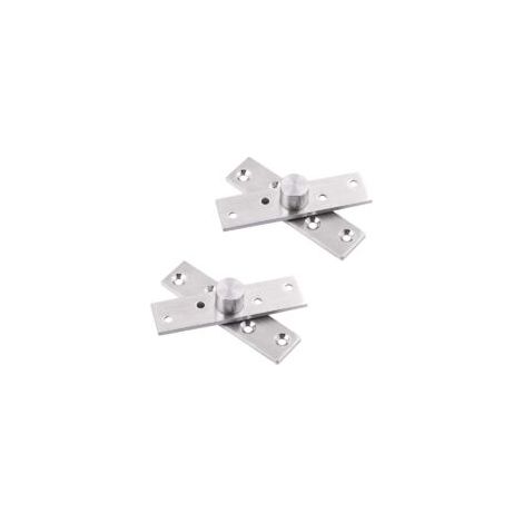 Charnière pivotante à 360 degrés pour porte d'armoire, longueur 75 mm, acier inoxydable- Crezuo (1/4)