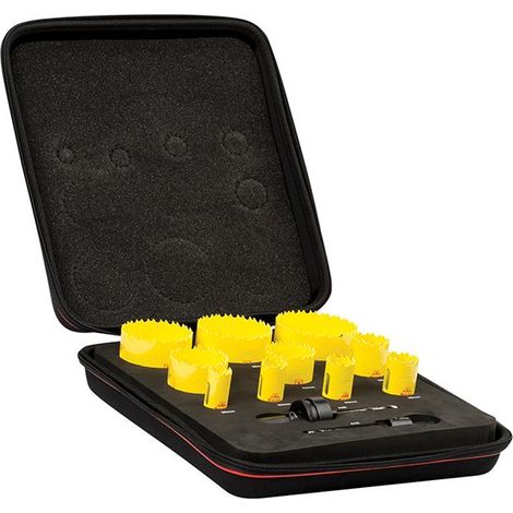 KDC10021 Deep Cut Bi-Metal Deluxe Electrician's Holesaw Kit 12 Piece (1/3)