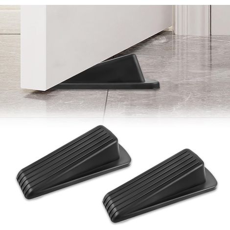 2 Pièces Cale Porte Sol Caoutchouc, Antidérapante Bloc Arrêts de Portes Durables Butee de Portail Bloque Butoir de Porte, Bloque Portes pour Maison, L'hôtel et Bureau (1/5)