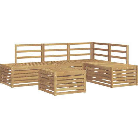 Outdoor Sofa Set 5 Piece White vidaXL (1/5)
