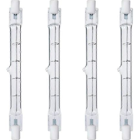 R7S Halogenlampen 118 mm 400 W 230 V dimmbar Wolfram linear J118 Sicherheitsfluter 2700 K Warmweiß 4000 lm Eco-Licht