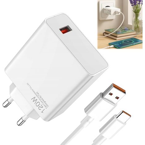 120-W-Ladegerät, 120-W-Schnellladegerät mit 6-A-USB-C-Kabel (1,5 m), kompatibel mit Xiaomi 12, 13, 14, Xiaomi POCO F7 Ultra, F6, Redmi Turbo 4, 3, Note 14, 13, 12 und 11 Pro