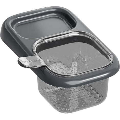 Égouttoir magnétique d'angle sans perçage (gris), panier d'égouttage pour évier de cuisine, les fruits, la vaisselle et le séchage (1/5)