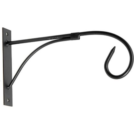 Support de Suspension pour Extérieur - Support Métallique pour Lanternes et Plantes - 10,4 Pouces - Noir - 1 Pièce (1/5)
