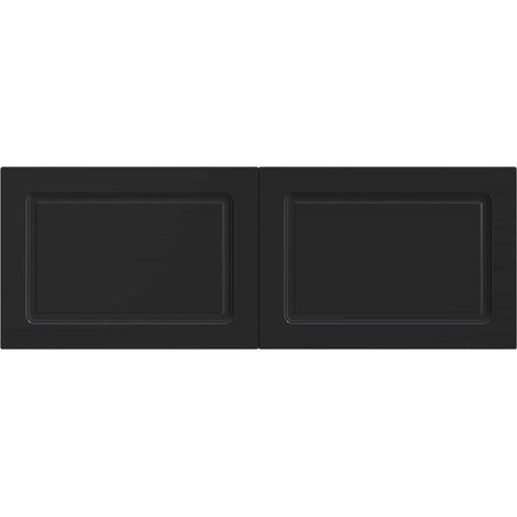 Maison Exclusive - Testiera da Muro UTRECHT Nero Legno ingegnerizzato (1/5)