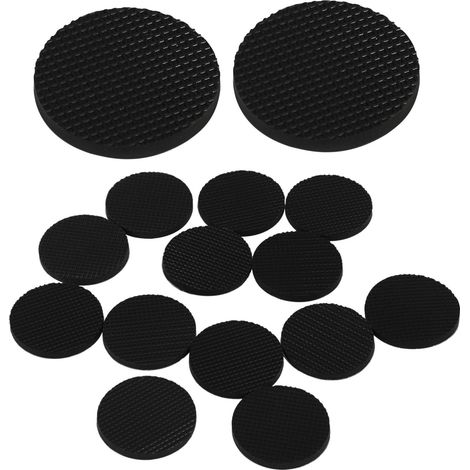 30 pièces Protection Pied de Chaise Noir Antidérapant et de Protection Pied Table pour Sols Durs Protège Meubles et Évite Rayures Lot de Rond et Carré Adapté Chaises (1/5)