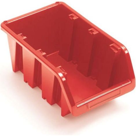 Boîte De Rangement - 390x240x180 Mm - Rouge - Empilable - Suspension Sur Panneau