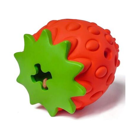Pair - Jouet de dentition pour chien, fraise, rouge/vert (1/5)