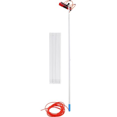Kit de brosses de nettoyage pour panneau solaire, extensibles, outils de nettoyage de fenêtres, pour panneaux solaires photovoltaïques, fenêtres, brosse de lavage de voiture (1/5)