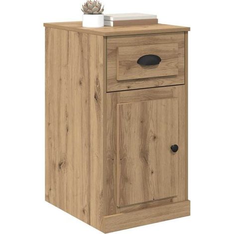 Meuble d'Appoint en Bois d'Ingénierie, 40 x 50 x 75 cm, Rangement Compact pour Salon et Entrée (1/5)