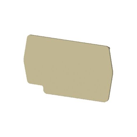Plaque d'extrémité beige pour borne à ressort 4mm² type PushFit - IMO