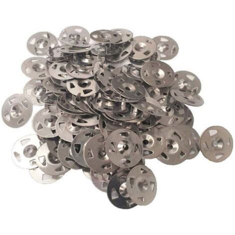 Fixing washers (x100), XU, stainless steel for ready-to-tile panels, superior quality product, durable and reliable, selected materials, complies with standards, easy to use - (1/4)