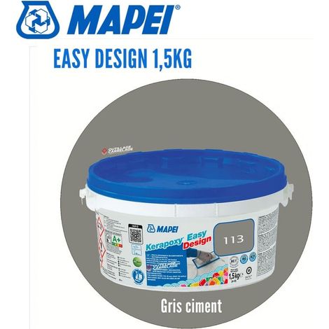 Joint époxy Kerapoxy Easy Design MAPEI  113 Gris ciment - 1,5 Kg