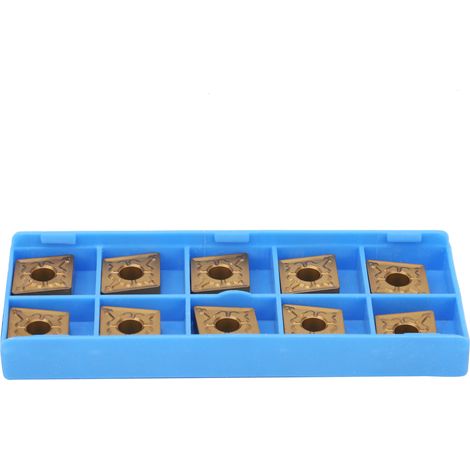 10 plaquettes de tournage CNC indexables en carbure monobloc CNMG120408‑TM LF9018 (1/5)