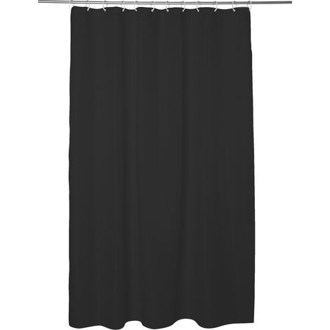 Rideau de douche 180x200cm modern color gris charbon - 5five (1/4)