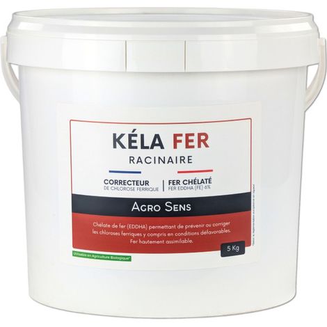 Kélafer Racinaire - Chélate de fer pour application racinaire - Seau 5 kg