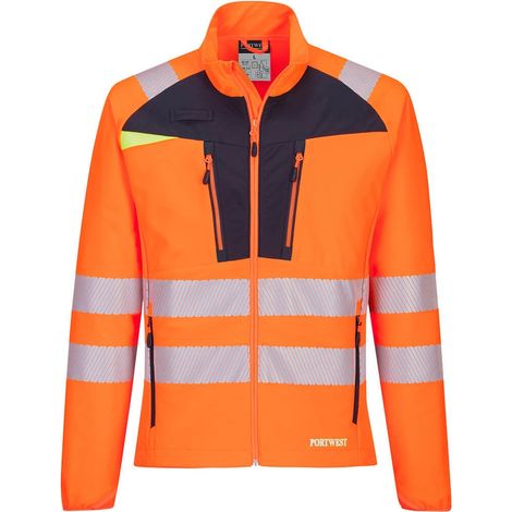 Unterziehjacke Zippee Hv Dx4 – Größe 6XL – Orange/Schwarz – Portwest