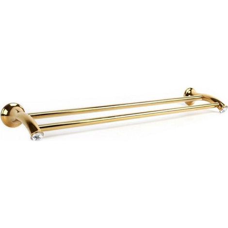 2-poliger Handtuchhalter für Badezimmer, Wandmontage, Home Gold Dgo-096