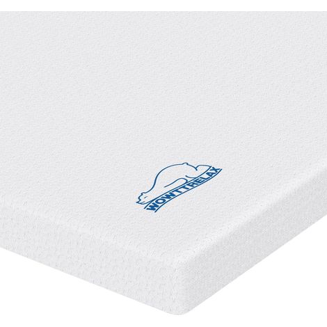 Memory Foam Mattress Topper Skin-Friendly Soft Fabric with Breathable Removable Cover, 2 Layers Dual Layer Design, 3FT6 Single (90x190x5cm)
