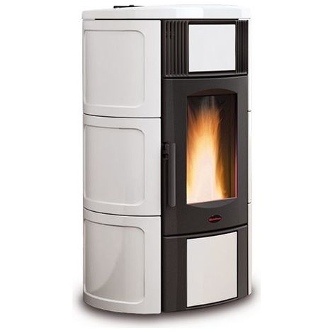 TERMOSTUFA A PELLET 'ISIDE IDRO 5.0' 19 kW - colore bianco