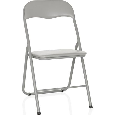 Konferenzstuhl / Besucherstuhl / Klappstuhl TUDELA BASIC PVC grau hjh OFFICE (1/5)