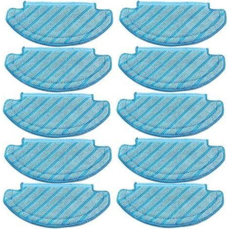 Lot de 10 serpillères pour Robot aspirateur Ecovacs Deebot Ozmo T8 AIVI T8 Max and T8 Series/ N8 Pro (1/5)