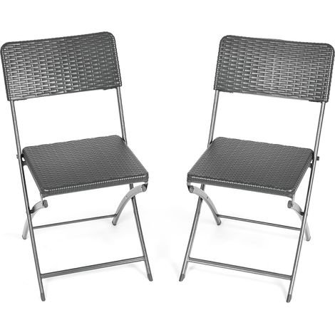 Rattan Effect Garden Chairs (2 Pack) (1/5)