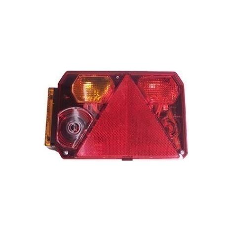 Feu RADEX 6400 gauche 6 fonctions avec feu de position orange pour remorque