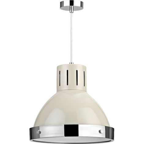 Premier Housewares Vermont Clay Colour Bell Shaped Pendant Light (1/2)