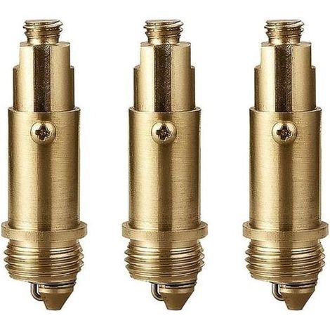 Boulon à ressort pour évier en laiton bouchon à ressort en laiton pour la plupart des éviers bouchon de vidange d'évier de baignoire boulon à ressort intérieur Starlight 3 pcs Sunm... (1/5)