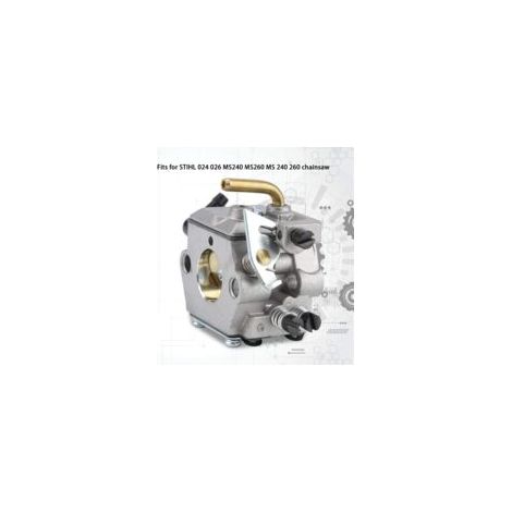 Carburateur pour tronçonneuse 024 026 MS240 MS260 MS 240 260 WT194 : filtre à air, bobine d'allumage, conduite de carburant, réglage.
