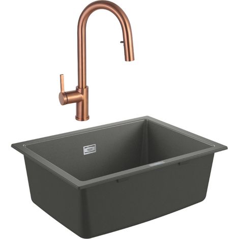 Grohe K700U lavello composito + miscelatore Ceramia Timeless (G31655TML2BCP-SET) (1/5)
