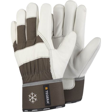 Guantes de trabajo Tegera 56 cuero certificados EN 388 6 pares (1/2)