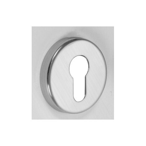 BOCCHETTA TONDA ALLUMINIO FORO YALE CROMO Q.TA 2