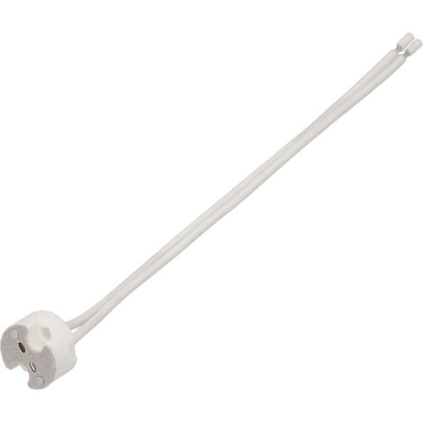 PORTALAMPADA Attacco MR16 con FILO CONNETTORE MAURER colore Bianco (1/2)