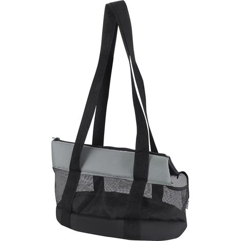 Sac de transport pour animaux - Sac de voyage pour chat et chien - Sac de transport pour chien et chat - Sac de transport pour chien - Sac de transport pour chat - Idéal pour les voyages - Noir - 45 x (1/5)