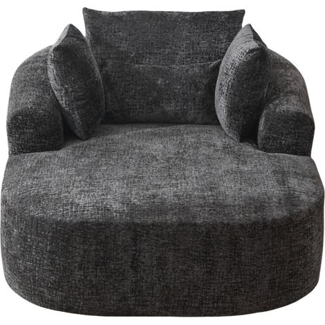 Chaise longue intérieure en velours côtelé avec coussin et accoudoirs, canapé-lit moderne pour salon ou chambre (1/5)